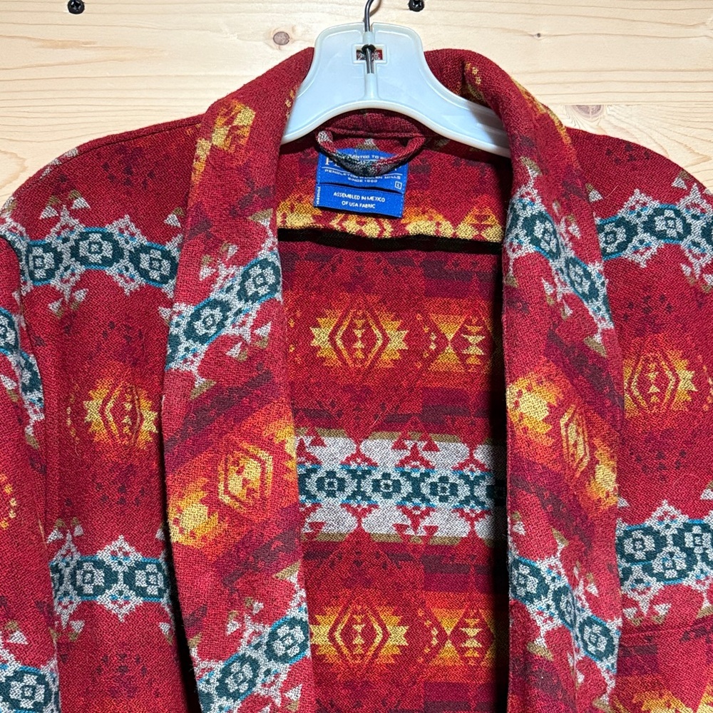 Pendleton Red and Gold Patterned Garment